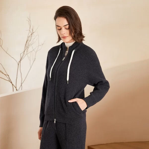 BC-208A High-Quality Thick 12Gg 100% Pure Merino Wool Women's Clothing Knit Sweater Cardigan Women - Image 5
