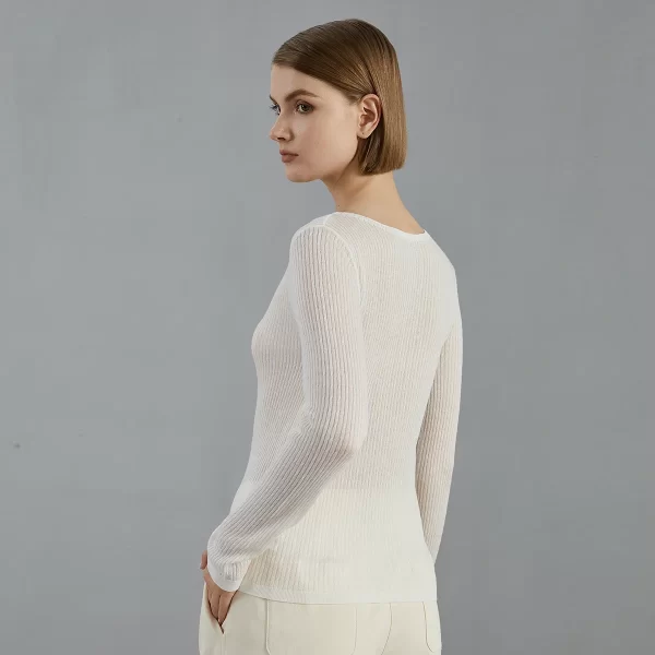 BC773 2024 new Autumn thin fashion knitted pullover luxury brand women's Clothing Ladies bright wool sweaters - Image 5