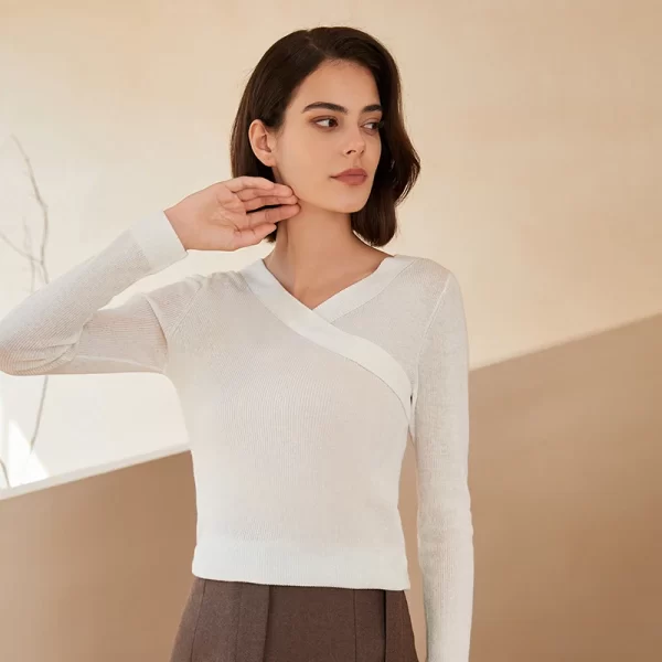 BC-291 Thin Top Quality For Women Knitted Woolen Pullover Wool Women's Sweater Knitwear Women Clothes - Image 3