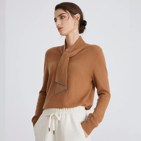 BC966 High-quality luxury brand women's Clothing pullover knitted sweater 94% cashmere clothes - Image 4