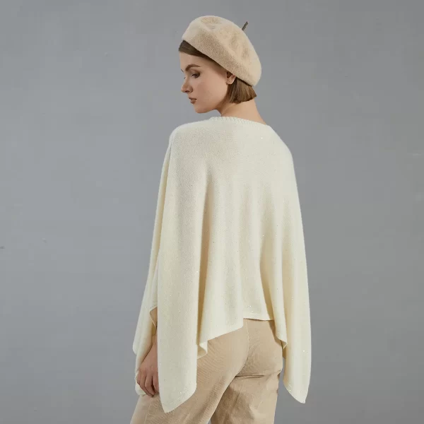 BC795 High quality luxury brand women's clothing 100% pure cashmere long shawl - Image 4