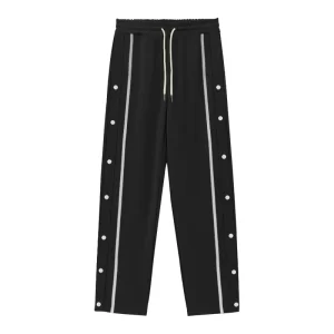 Man‘s casual sports pants breasted baggy straight drawstring good quality fashion autumn stretch sweatpants Outdoor trousers