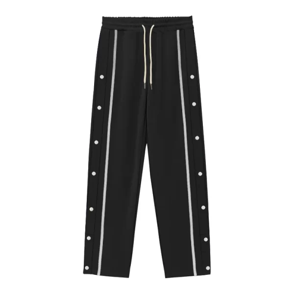 Man‘s casual sports pants breasted baggy straight drawstring good quality fashion autumn stretch sweatpants Outdoor trousers