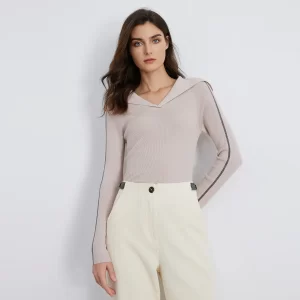 BC910 High-quality luxury brand women's Clothing pullover knitted sweater 100% wool clothes