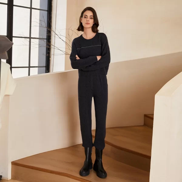 BC-211 2/26NM 7G 100% Merino Sheep Wool Clothes Women's clothing Knitted Sweater Jumper Ladies Top - Image 2