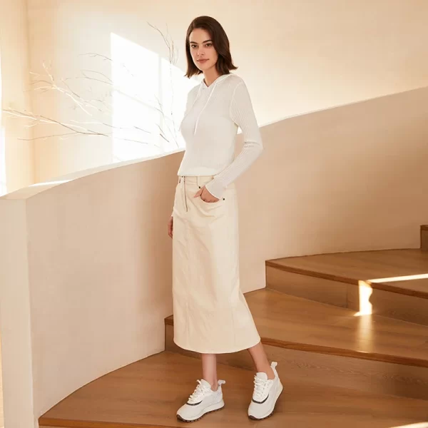 BC-315 Knitted Woollen Pullover Hooded luxury Women's Clothing Wool Thin Ladies Knit Sweater Hoodies - Image 4