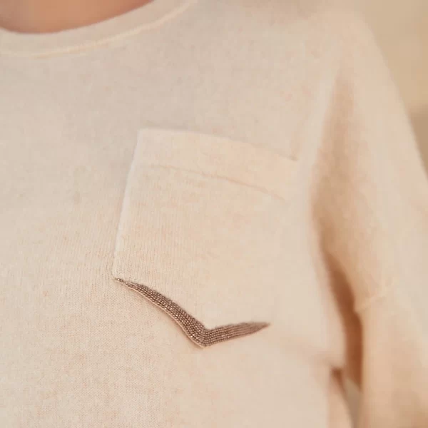 BC-311 Crew Neck Knitted Pullover 12Gg Ladies Clothes Jumper Women's Knitted Sweater 100% Cashmere Clothes - Image 5