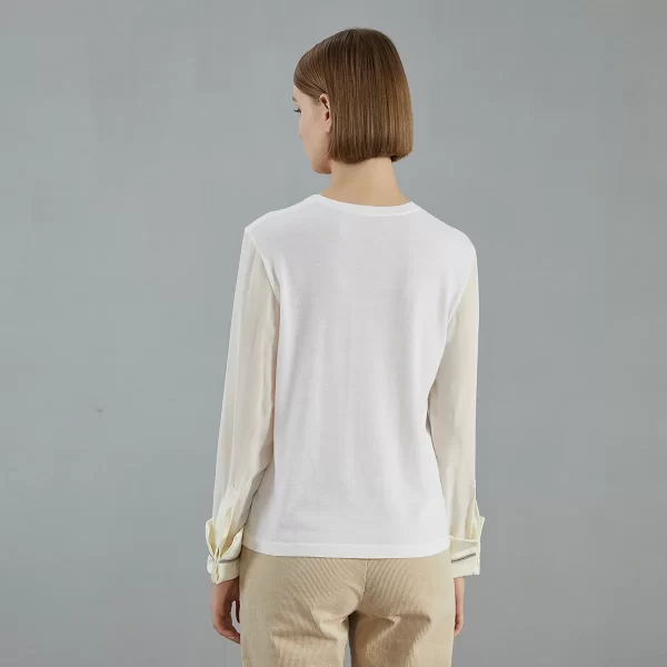 BC716 luxury brand women's Clothing Autumn thin loose knitted pullover Ladies 100% merino wool sweaters - Image 5