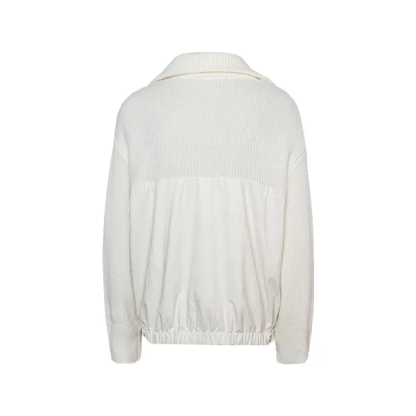 BC-360 In Stock Half Zipper Turn-Down Collar 7Gg 100% Wool Jumper For Women Women's Sweaters Cardigan Sweater Clothing - Image 4