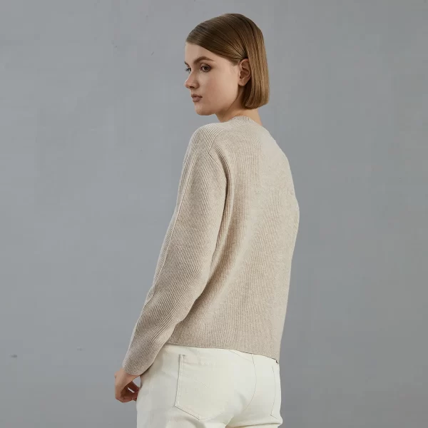 BC705 100% Merino Wool Crew Neck Knit pullover Sweater High Quality Luxury Brand Womens clothing - Image 5