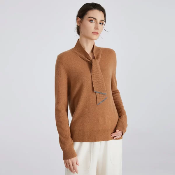 BC966 High-quality luxury brand women's Clothing pullover knitted sweater 94% cashmere clothes - Image 3