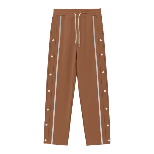 Man‘s casual sports pants breasted baggy straight drawstring good quality fashion autumn stretch sweatpants Outdoor trousers - Image 5