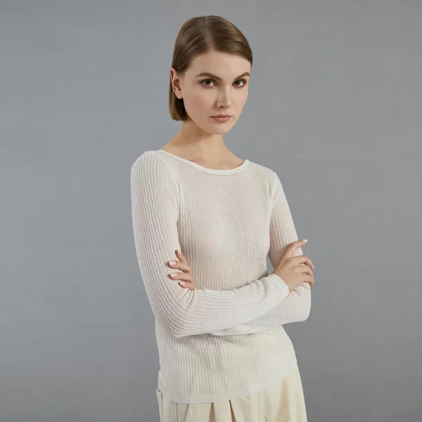 BC773 2024 new Autumn thin fashion knitted pullover luxury brand women's Clothing Ladies bright wool sweaters - Image 4