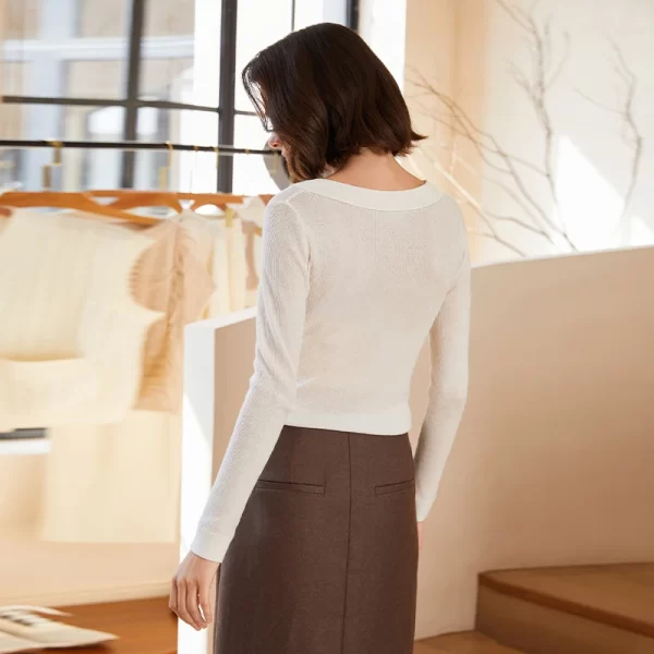 BC-291 Thin Top Quality For Women Knitted Woolen Pullover Wool Women's Sweater Knitwear Women Clothes - Image 6